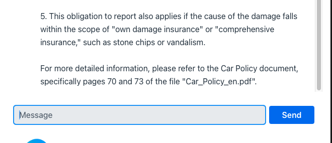 I have damage on my car, what do I have to do and where can I find more information?